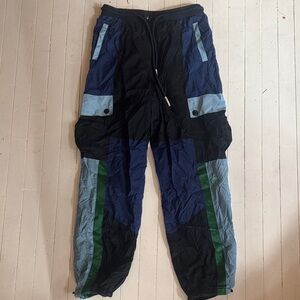 Sergio Tacchini Men's Cargo Pants - Black, Blue, Green